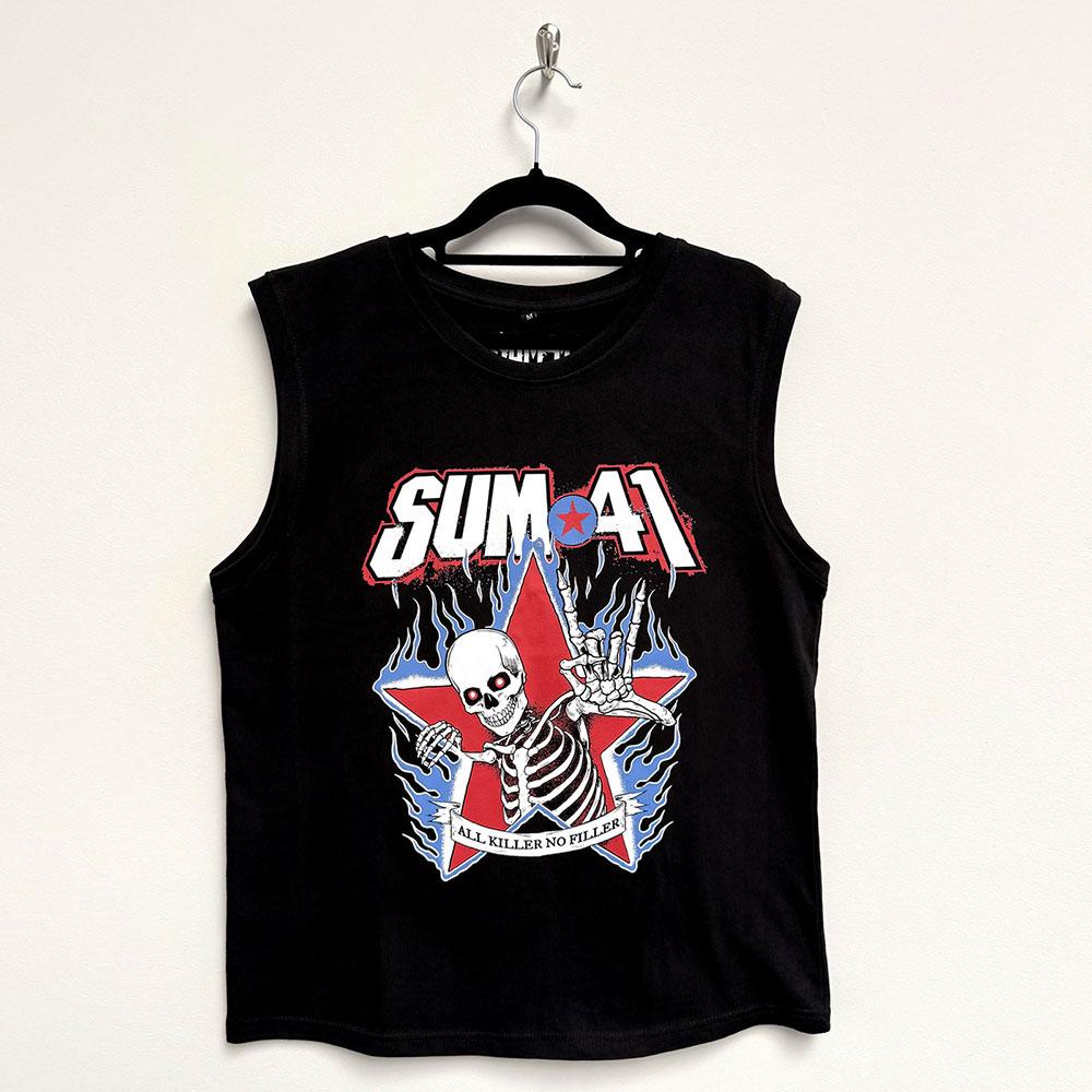 Sum 41 - All Killer No Filler Skeleton Tanktop - Black
